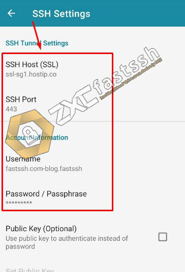 How to Input SSH Account to HTTP Injector