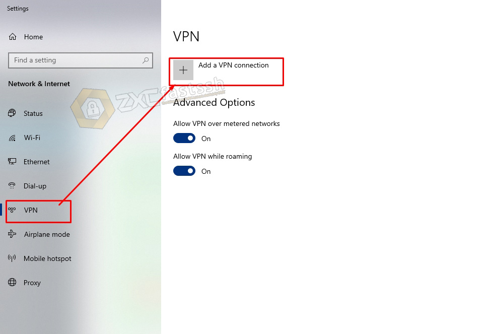 SSTP VPN Settings in Windows
