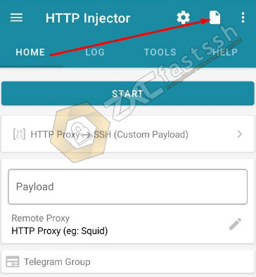 How to Import HTTP Injector Config