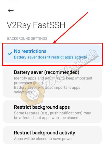 How to Settings V2Ray Application If Force Close