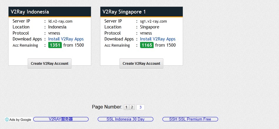 Create a Free V2Ray Account