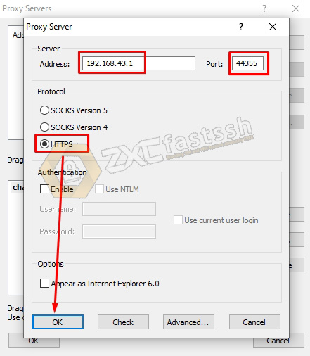 Setting Proxifier for Hotspot Tethering client