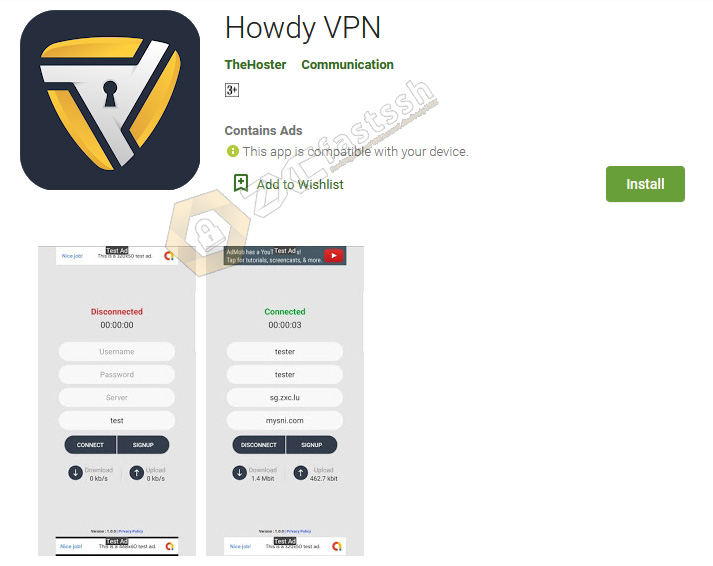 Download Howdy VPN Aplication