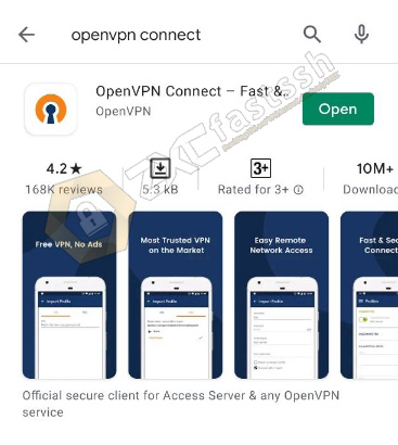 Install the OpenVPN Connect application